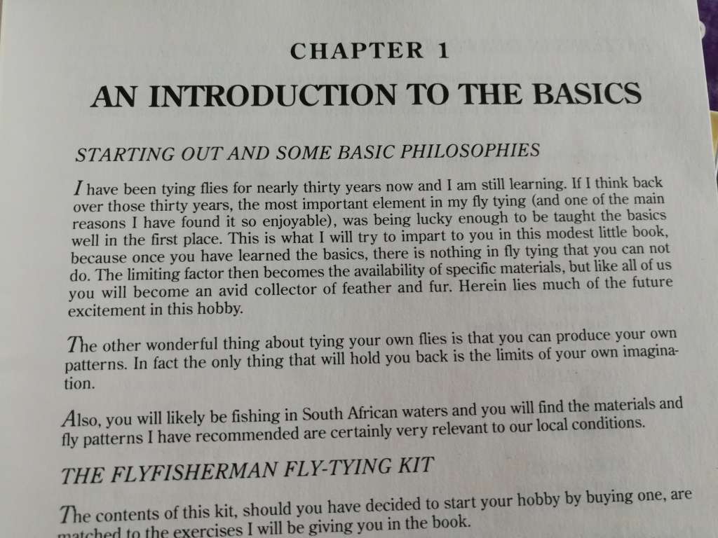INTRODUCING FLY TYING by TOM SUTCLIFFE Beginner`s Guide to Fly-Tying South Africa fishing trout