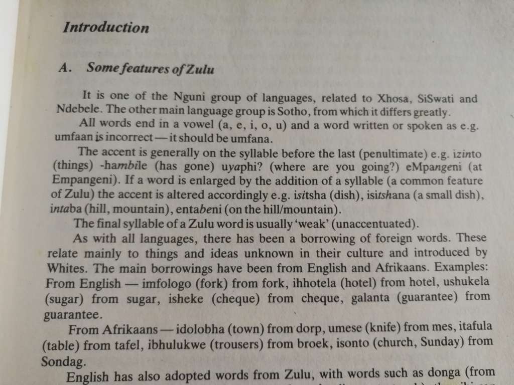 PHEZULU Practical Handy Easy ZULU A BEGINNERS COURSE J B TOWNSHEND ( Learning teaching Zulu language