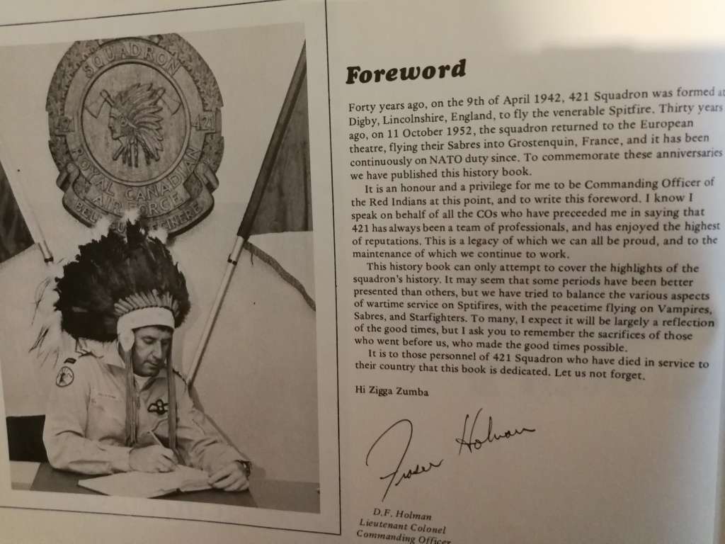 421 SQUADRON HISTORY 1942 - 1982  ( Digby Lincolnshire England -airfield Spitfire )