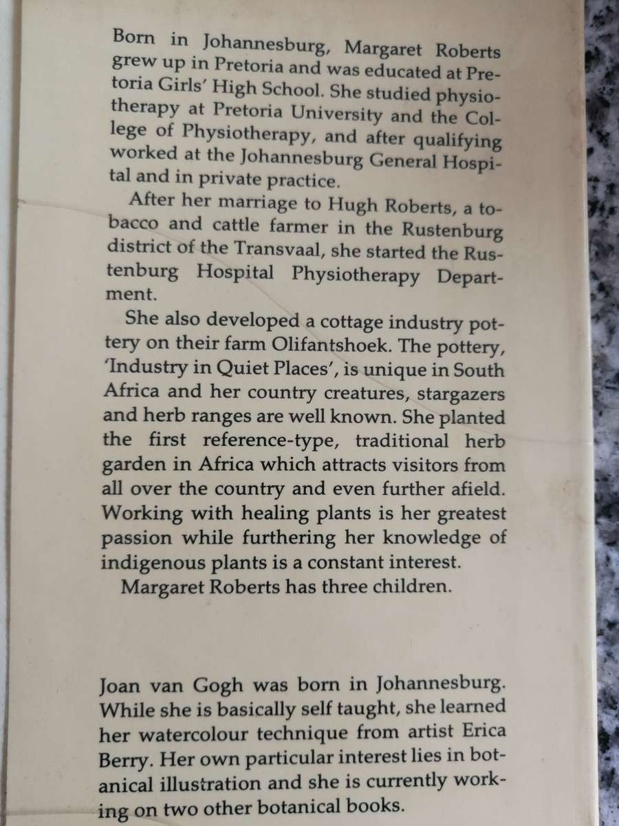 MARGARET ROBERTS BOOK OF HERBS THE MEDICINAL and CULINARY USES OF HERBS in SOUTH AFRICA