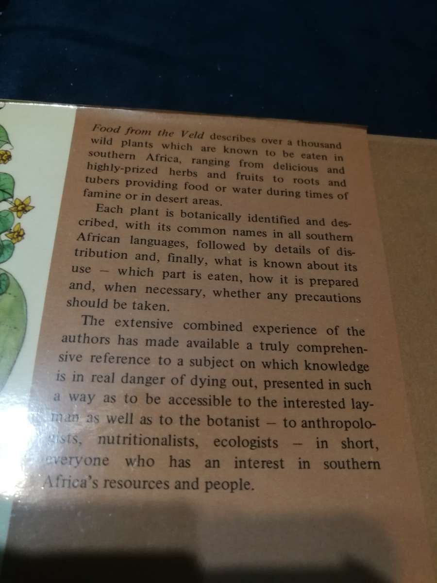 Reserved for Kelly FOOD FROM THE VELD Edible Plants from the Southern Africa F W FOX & M E NORWOOD