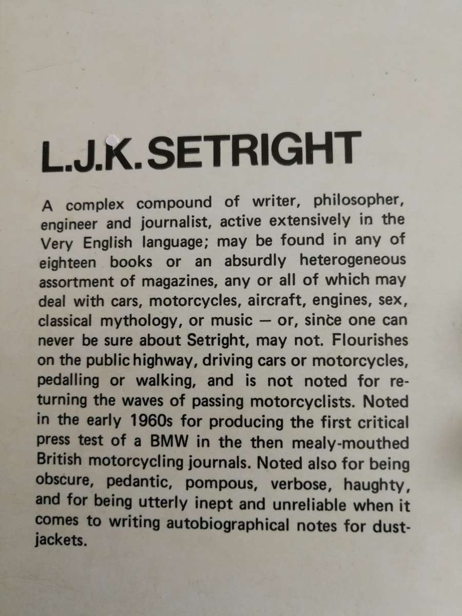 THE STORY OF BMW MOTORCYCLES BAHNSTORMER L J K SETRIGHT motor cycles