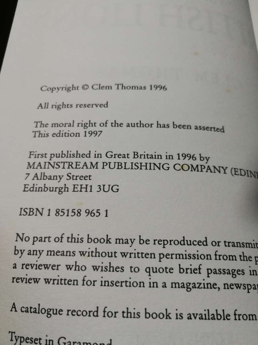 THE HISTORY OF THE BRITISH LIONS CLEM THOMAS  ( rugby )