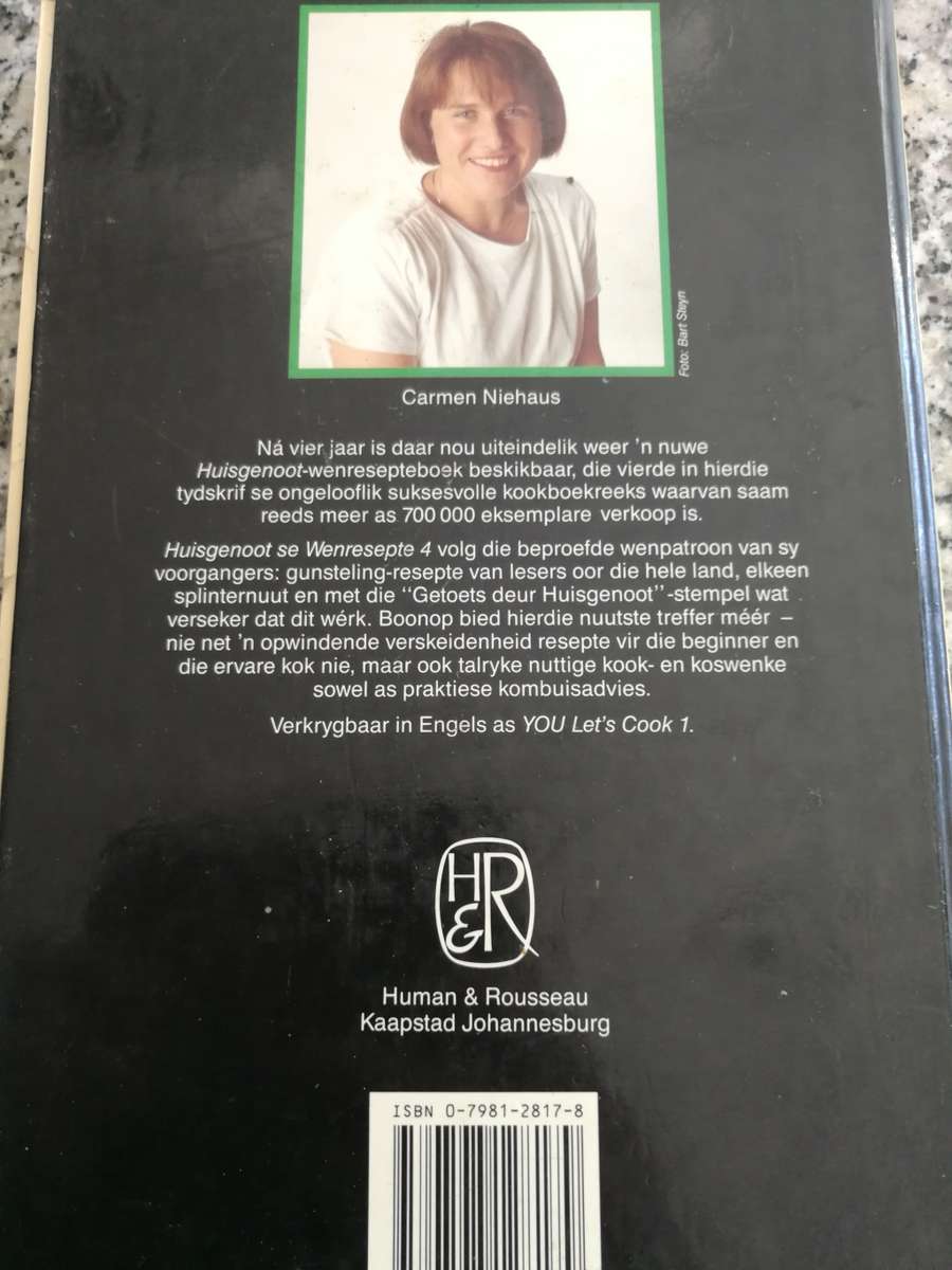 HUISGENOOT WENRESEPTE Boeke 1 tot 4 ( Vier Koekboeke Resete CARMEN NIEHAUS ANNETTE HUMAN )