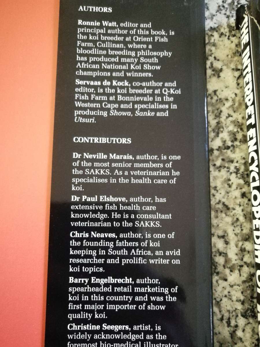 2 BOOKS KOI KEEPING IN SOUTH AFRICA LIVING JEWELS PLUS THE INTERPET ENCYCLOPEDIA OF KOI Fish