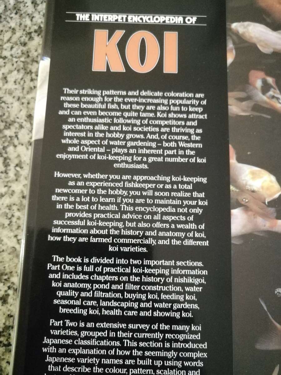 2 BOOKS KOI KEEPING IN SOUTH AFRICA LIVING JEWELS PLUS THE INTERPET ENCYCLOPEDIA OF KOI Fish
