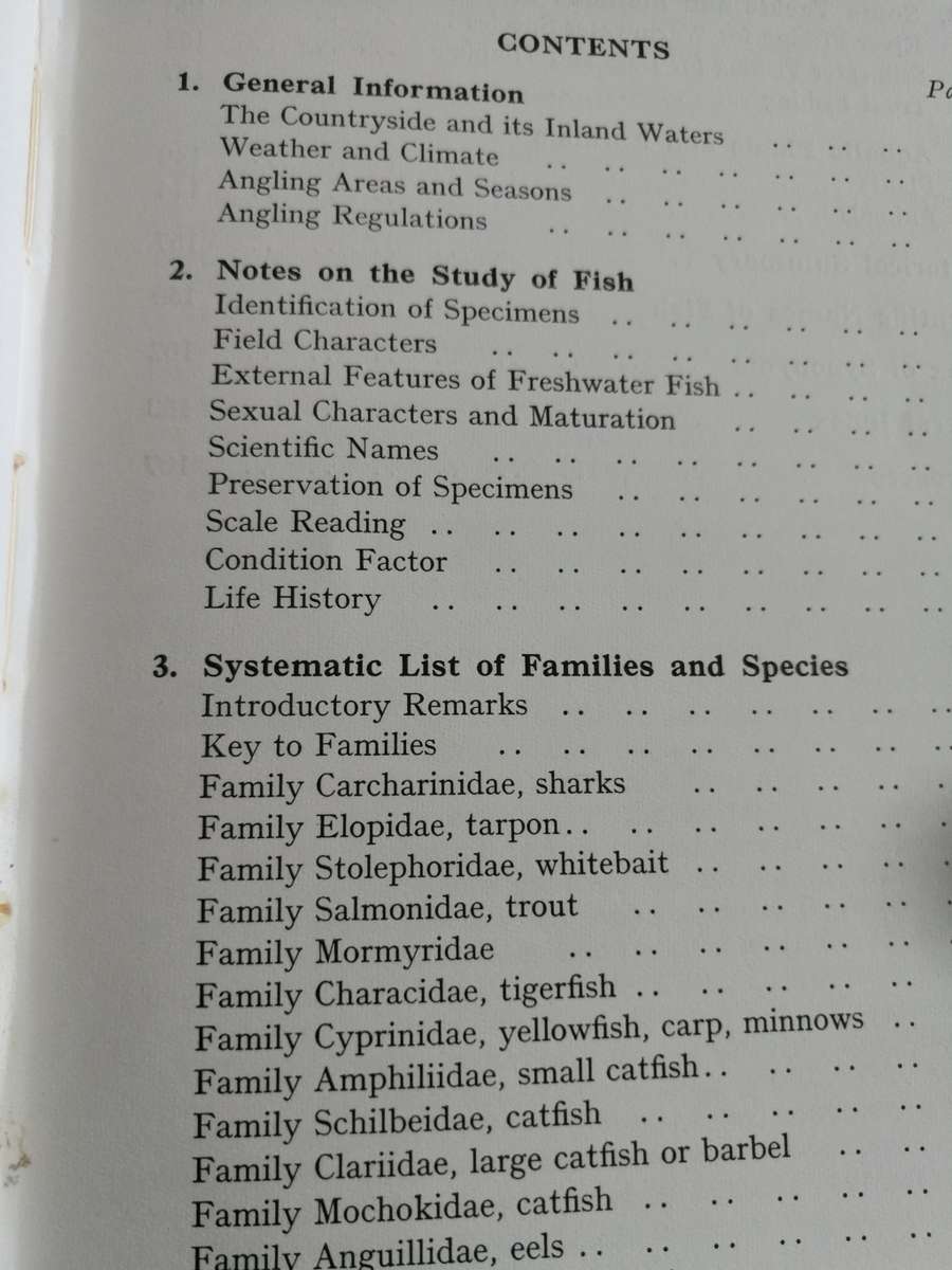 FRESHWATER FISHES OF NATAL R S CRASS 1964 ( fresh water fish )