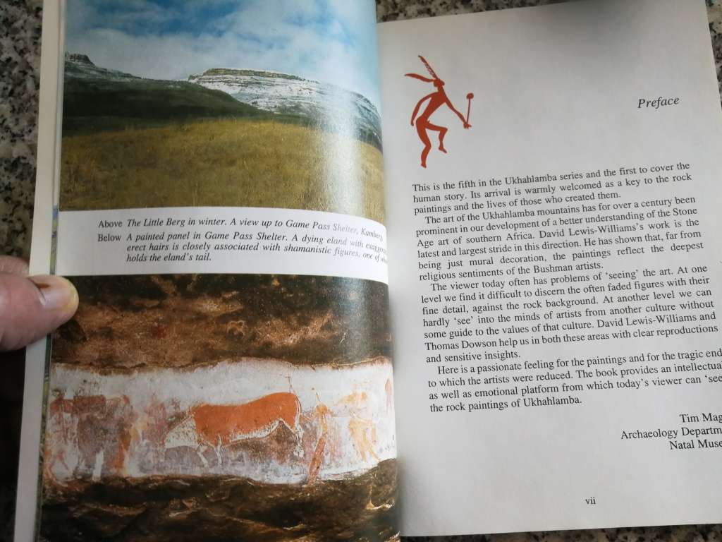 ROCK PANTINGS OF THE NATAL DRAKENSBERG UKHAHLAMBA Series No 5 J D WILLIAMS & T A DOWSON