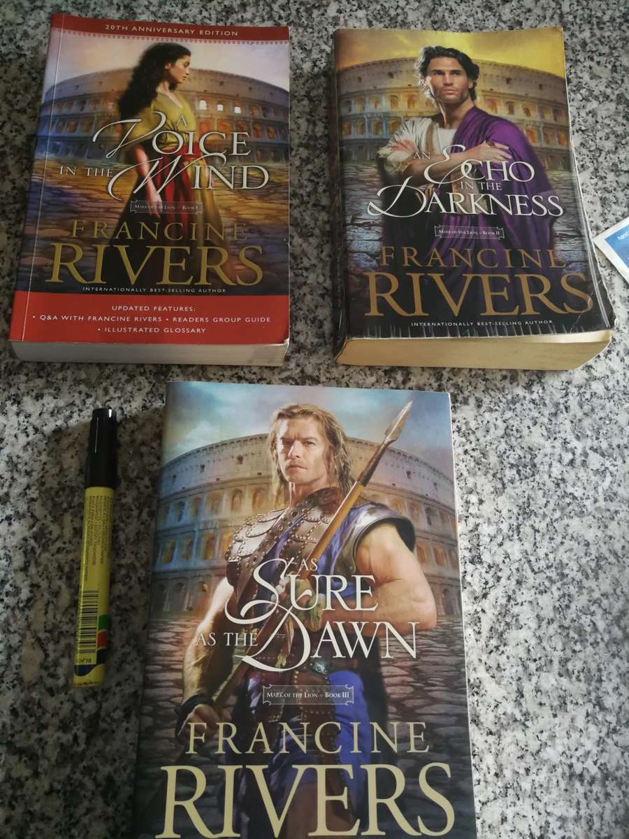 3 FRANCINE RIVERS  Books MARK of the LION SERIES  TRILOGY Books 1 2 and 3 ( complete )