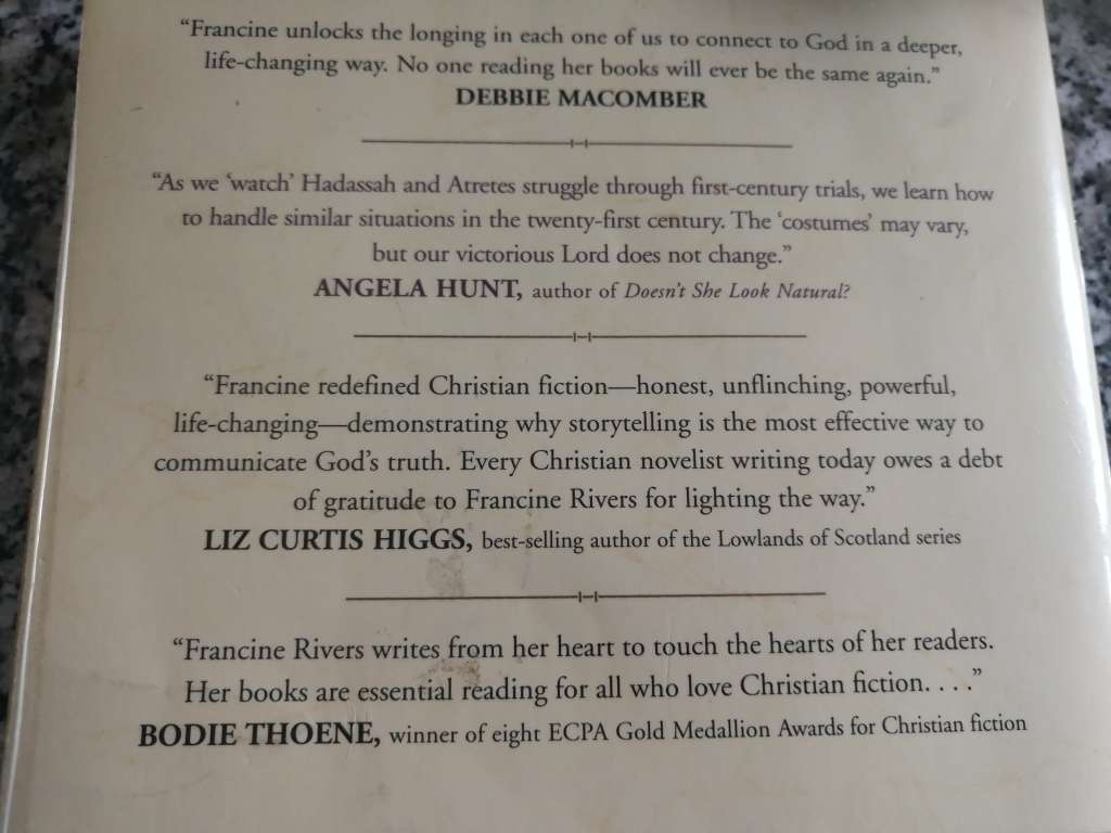 3 FRANCINE RIVERS  Books MARK of the LION SERIES  TRILOGY Books 1 2 and 3 ( complete )