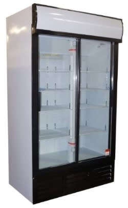 Double Door Beverage Cooler Fully Refurbished