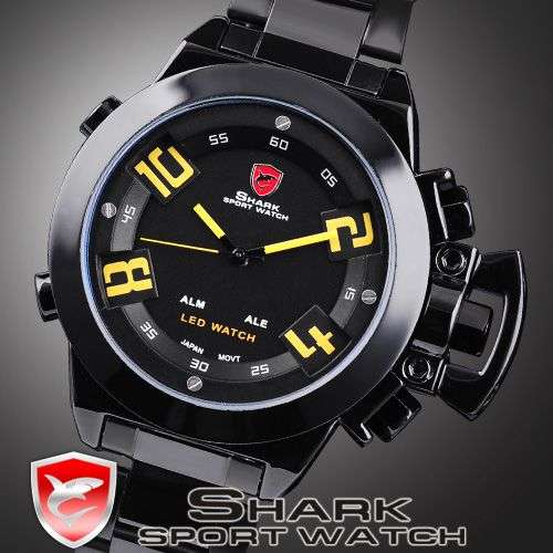 SHARK LED Quartz Digital Mens Luxury Sport Stainless Steel Watch100% original"LOCAL STOCK " FREE DEL