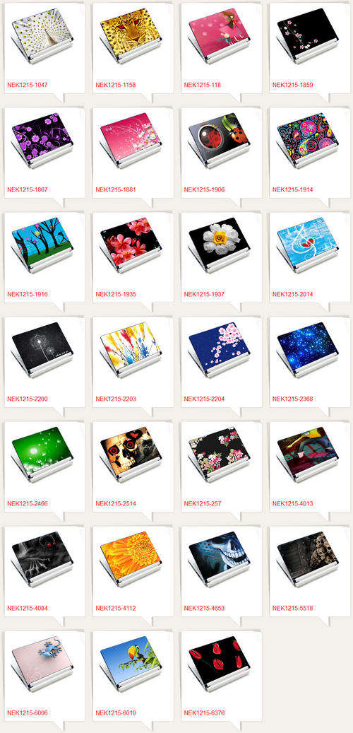 Laptop Art Decal Skin Sticker Protector For 12.1" 13.3" 14.1" 15" 15.4" Laptop