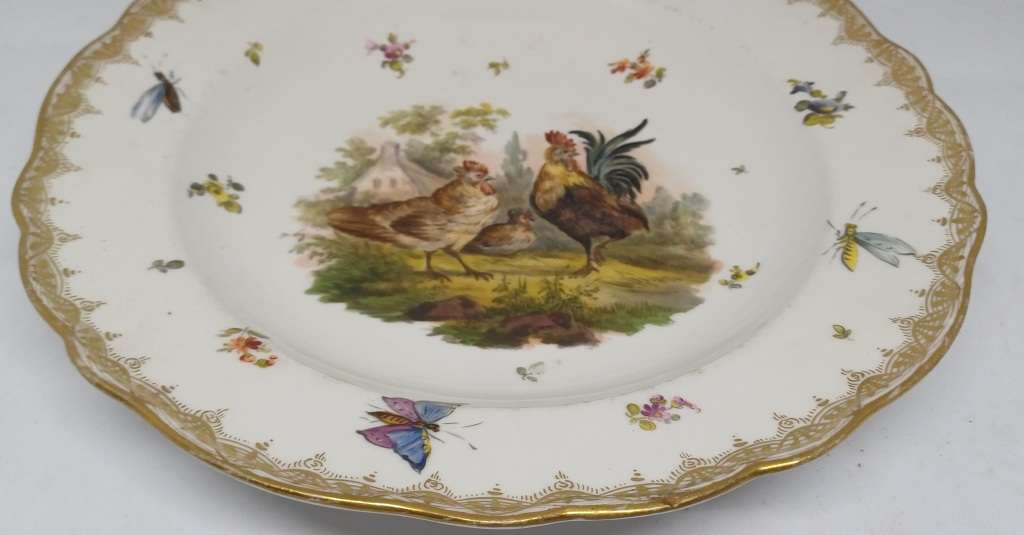 TWO STUNNING MEISSEN PLATES
