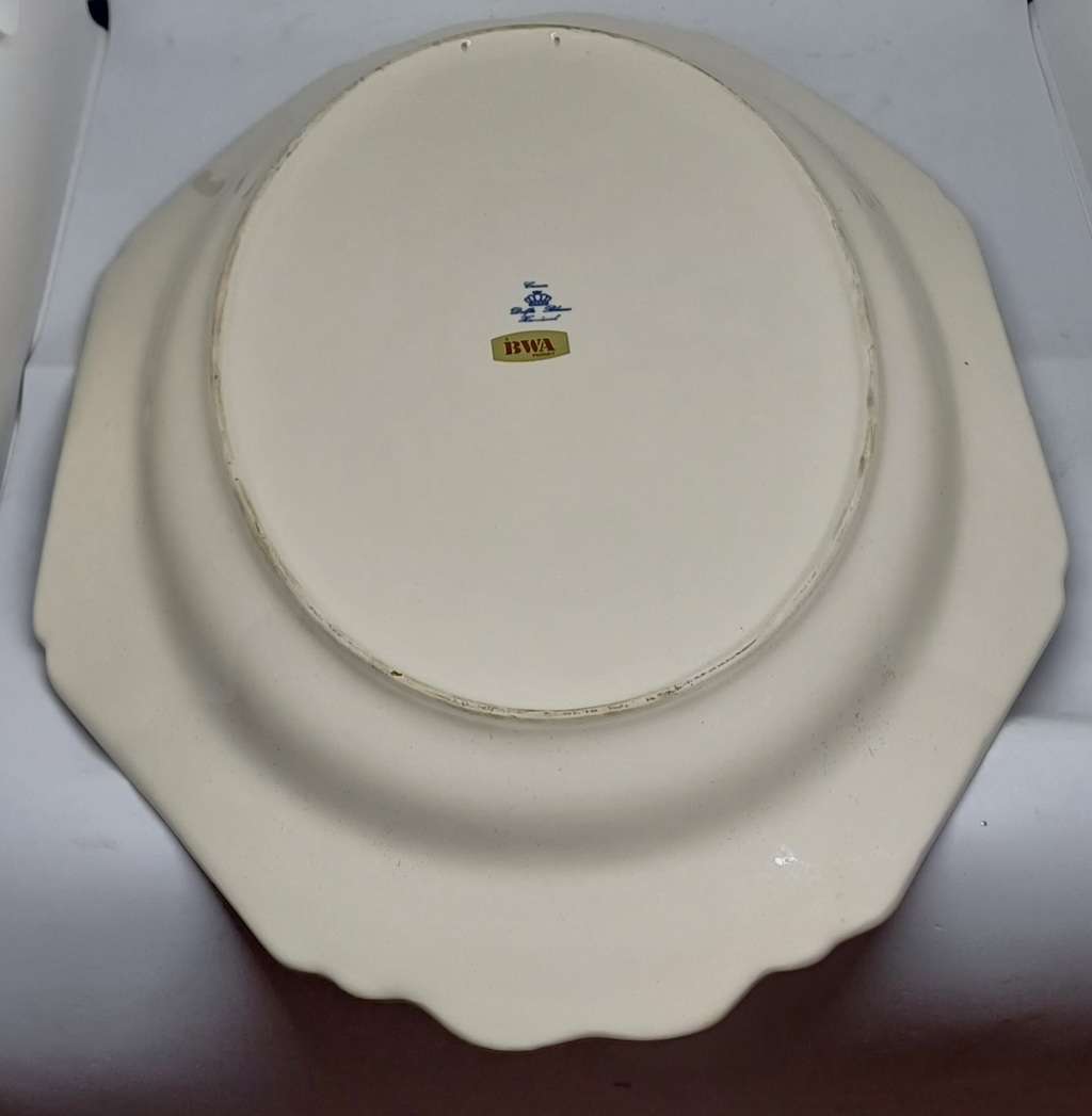 PINK DELFT LARGE PLATTER PLATE