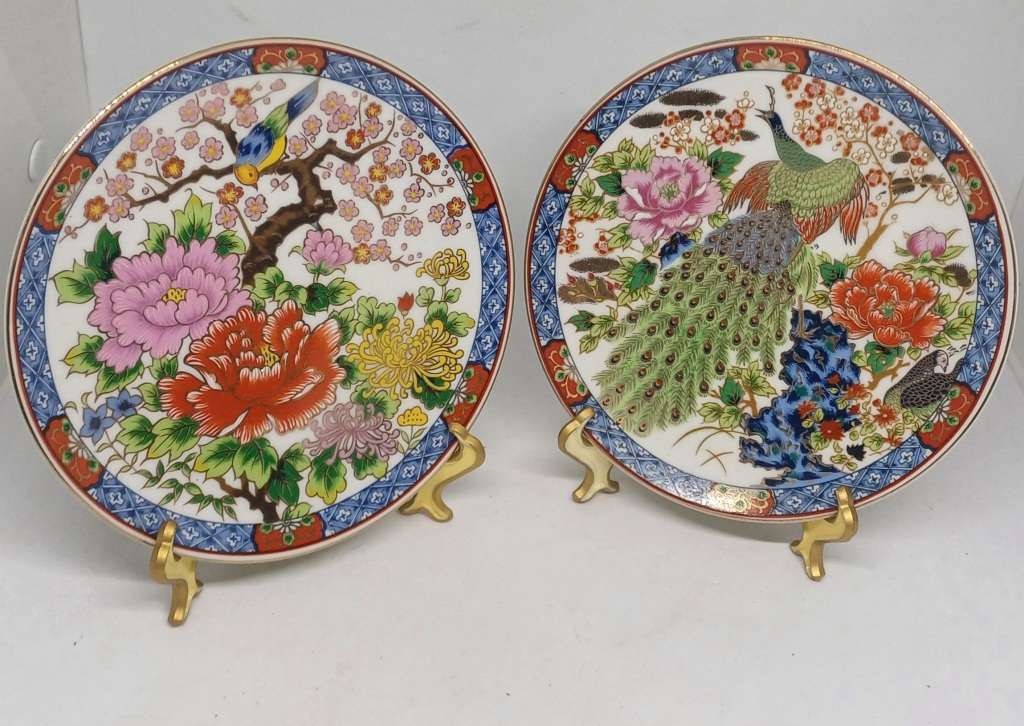 Oriental imari porcelain  display plates