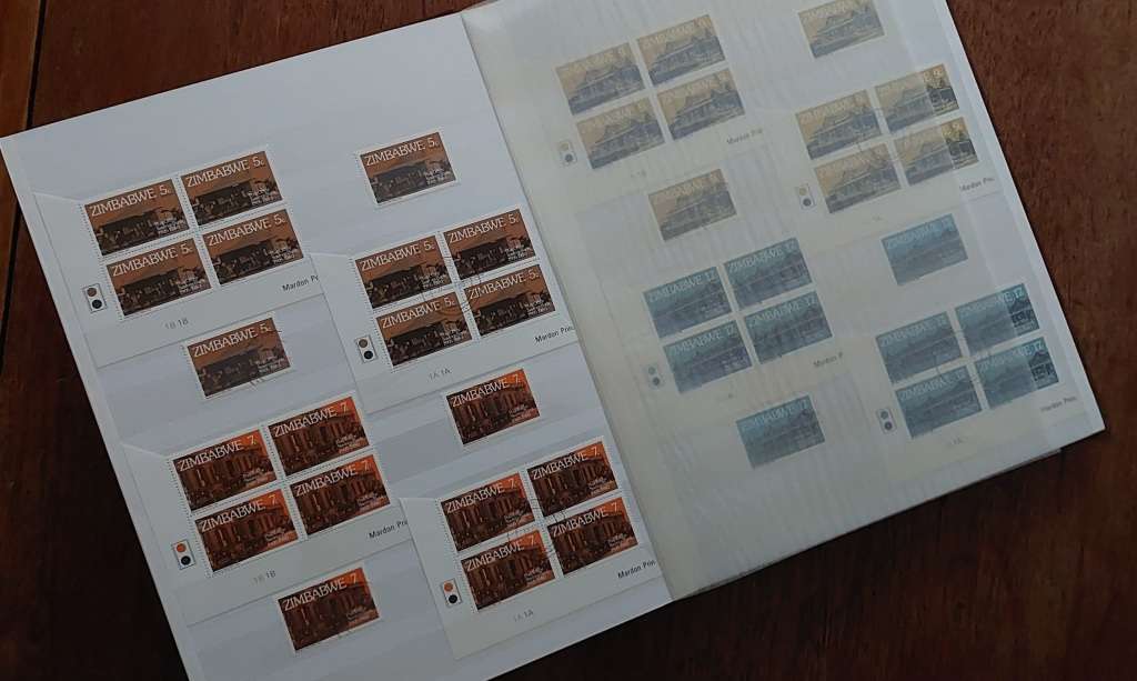 Stamp Stock book - Rhodesia - UMM - USED, Album in excellent condition, Size 23 x 31cm, 16 d/s pgs