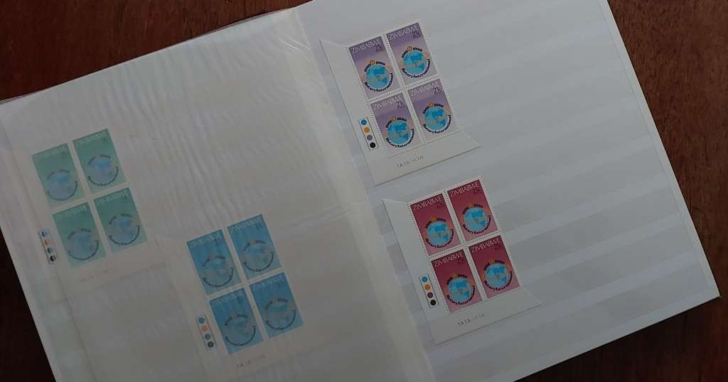 Stamp Stock book - Rhodesia - UMM - USED, Album in excellent condition, Size 23 x 31cm, 16 d/s pgs