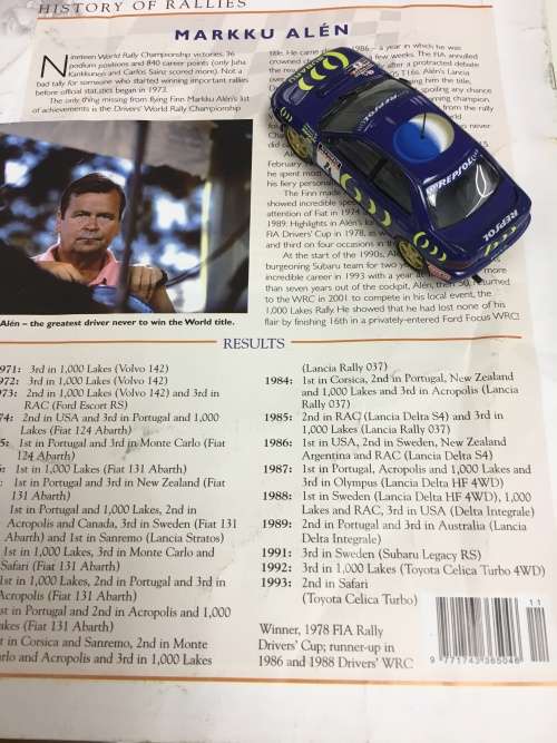 Rally car collection no 1 Subaru