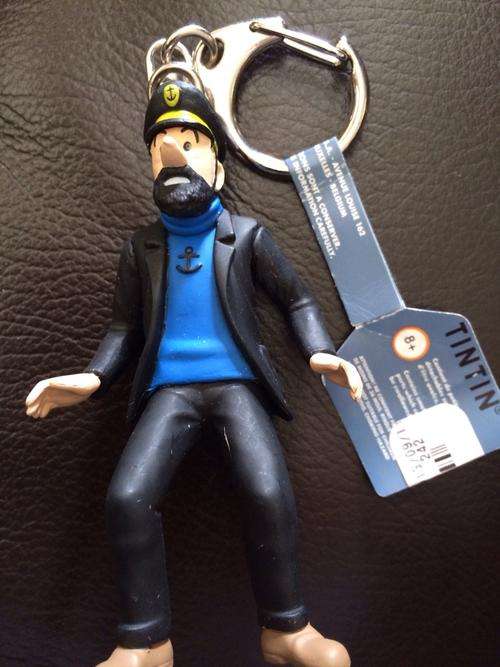 Tintin key chains. Haddock