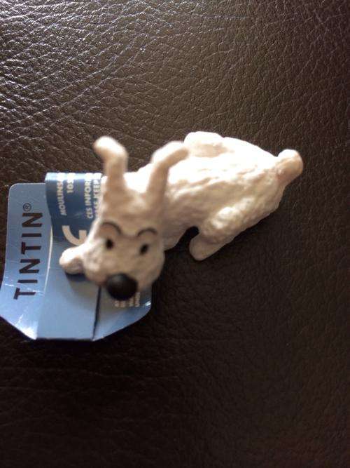 Tintin figurines. Snowy