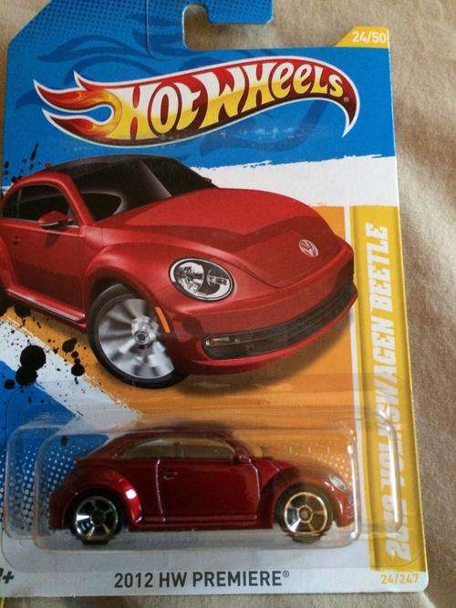 Hot wheels vw beetle  long card