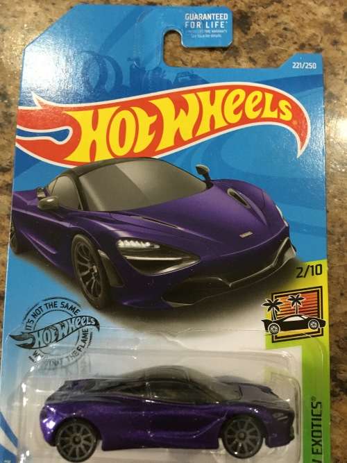 Hot Wheels Mclaren long card