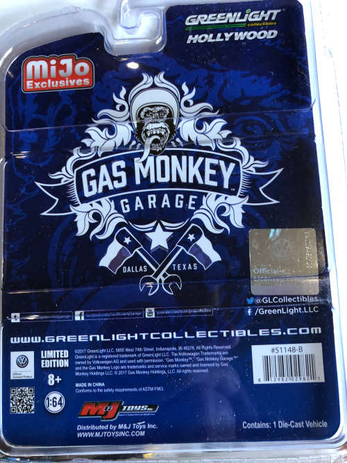 Greenlight Volkswagen T1 van Gas  Monkey