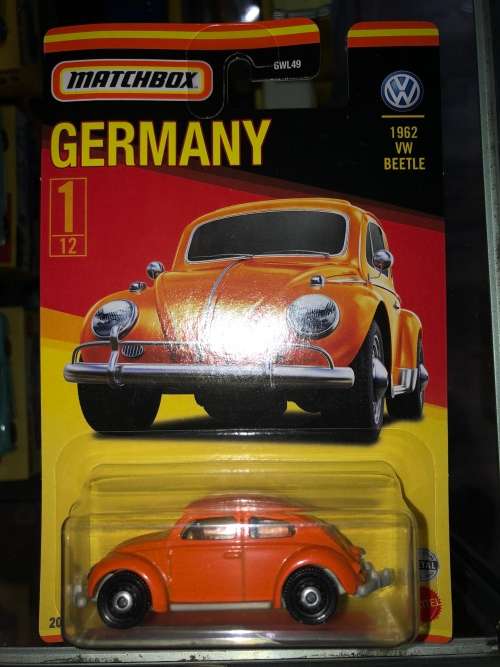 Matchbox Germany. Beetle long card.