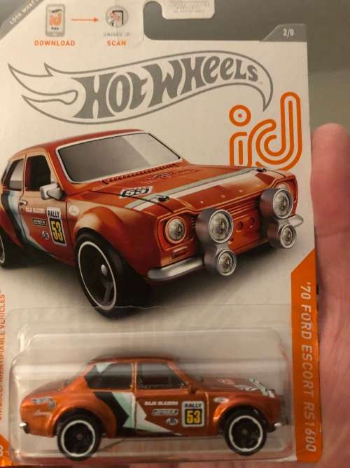 Hot Wheels Escort. ID long card