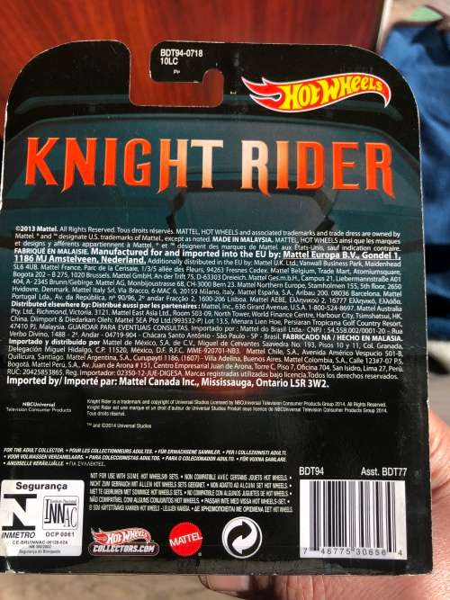 Hot Wheels Knight rider retro. Super pursuit mode