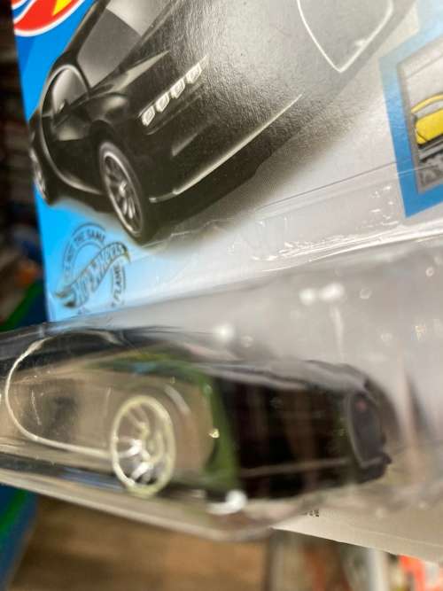 Hot Wheels Bugatti long card. Black version