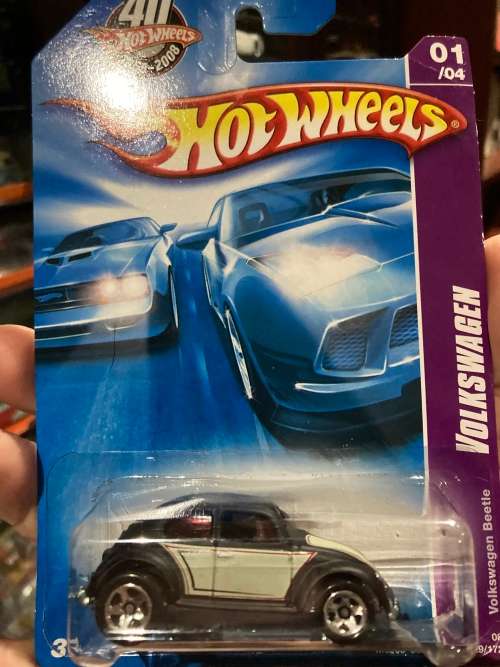 Hot wheels Volkswagen Beetle long card