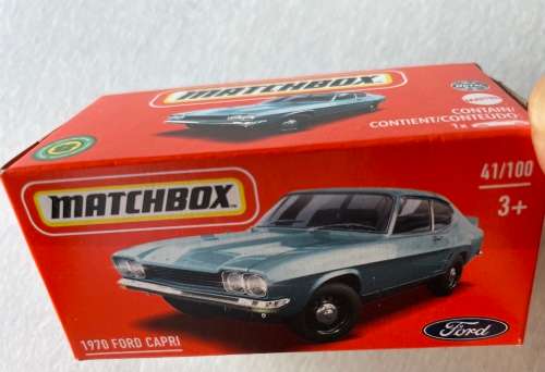 Matchbox Ford Capri 1970. Boxed