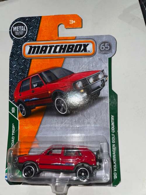 Matchbox Volkswagen Golf long card import