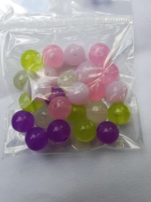 Mixed 8mm jelly beads 25pc