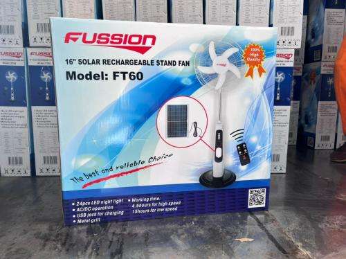 RECHARGEABLE PEDESTAL FAN (16` BLADES) LAST STOCK AVAILABLE