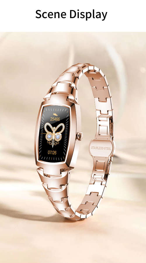 ELEGANT LADIES SMART WATCH - ROSE GOLD(LAST ONE)