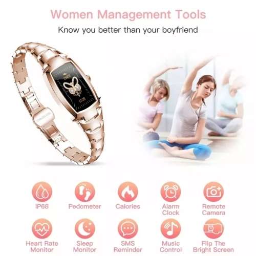 ELEGANT LADIES SMART WATCH - ROSE GOLD(LAST ONE)