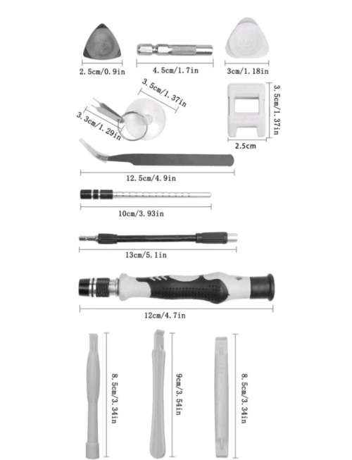 All in 1 Stainless Steel Compact Tool Kit - 115 pc