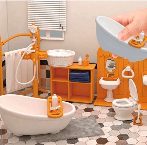 Mini Collection Dollhouse Bathroom