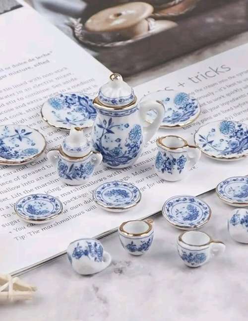 Mini Tea Set Royal Blue (17 pc)