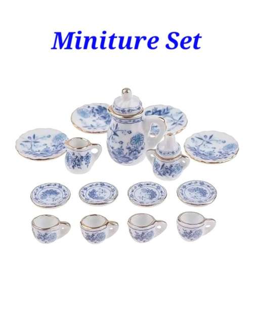 Mini Tea Set Royal Blue (17 pc)