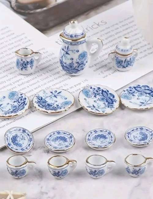Mini Tea Set Royal Blue (17 pc)