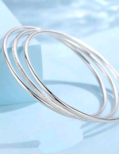 Bangles, (3Set) Stainless Steel - 6.5cm
