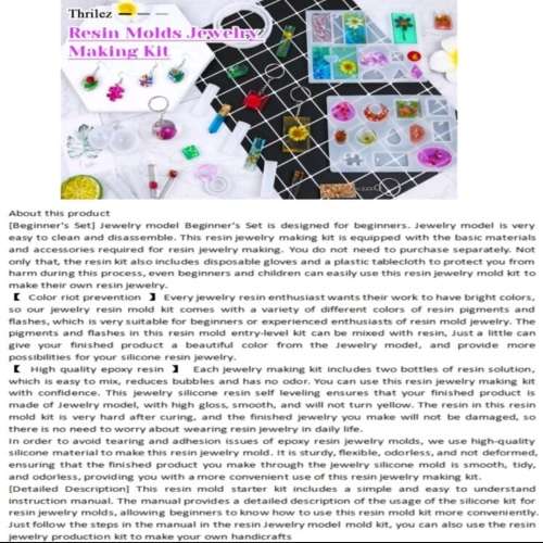 278pcs Resin Jewelry Making Starter Kit Pack
