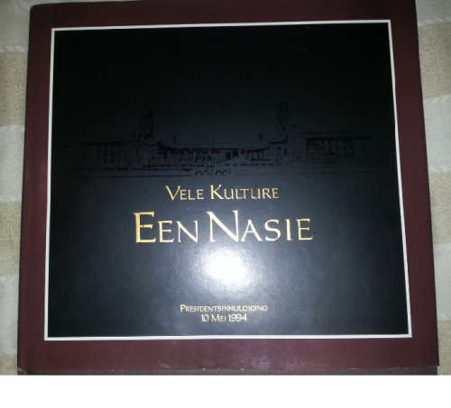 Nelson Mandela signed PRESIDENTIAL INAUGURATION - ONE NATION MANY CULTURES -WITH COA