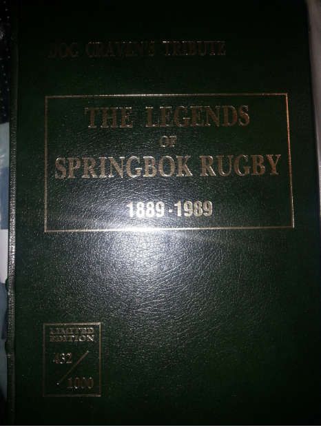 *** DOC CRAVEN'S TRIBUTE *** LEGENDS OF SPRINGBOK RUGBY 1889-1989