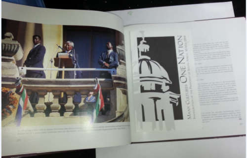 Nelson Mandela signed PRESIDENTIAL INAUGURATION - ONE NATION MANY CULTURES -WITH COA