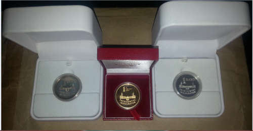 1994 24ct GOLD 1oz PROOF COIN + 1994 RSA proof silver R1 VIP Presidential Inauguration in white box